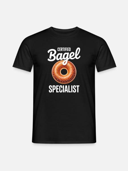 Bagels Saying Bagel Funny Bagels Gift - Men's T-Shirt - black