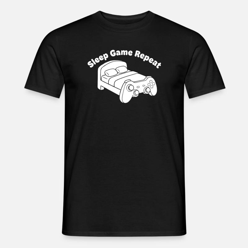Gaming Bett Controller Design - Männer T-Shirt - Schwarz