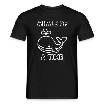 Wal der Zeit Lustiger Humor - Männer T-Shirt - Schwarz - Vorne - AI Model Male 178 light (178cm)