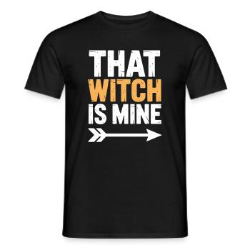 Cette sorcière est la mienne Halloween - T-shirt homme - noir - Devant - AI Model Male 178 light (178cm)