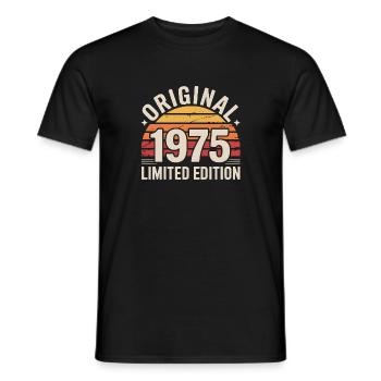 Original 1975 Limited Edition - Men's T-Shirt - black - Front - AI Model Male 178 light (178cm)