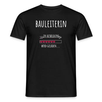 Formation des étudiants en génie civil Directeur de la construction - T-shirt homme - noir - Devant - AI Model Male 178 light (178cm)