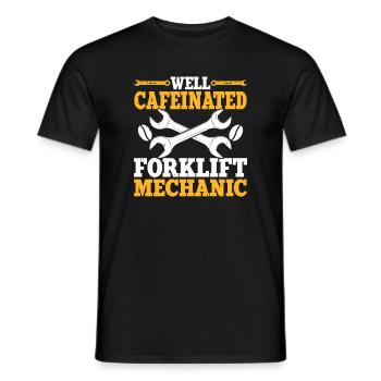 Mechanic Mechatronics Technician Handyman Gift - Men's T-Shirt - black - Front - AI Model Male 178 light (178cm)