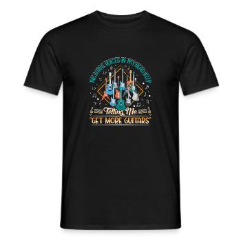 Guitare Guitariste Musicien Guitariste - T-shirt homme - noir - Devant - AI Model Male 178 light (178cm)