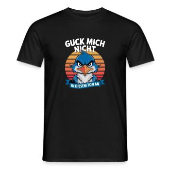 Don't Look At Me In This Tone Funny Bird - Men's T-Shirt - black - Front - AI Model Male 178 light (178cm)