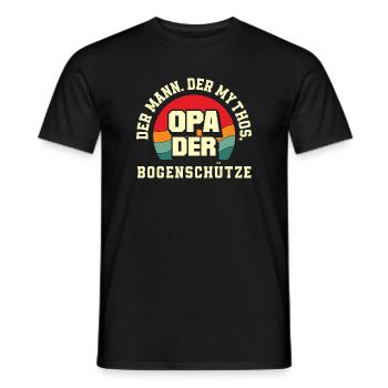 I go archery - Men's T-Shirt - black - Front - AI Model Male 178 light (178cm)