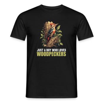 Spechte Specht - Männer T-Shirt - Schwarz - Vorne - AI Model Male 178 light (178cm)