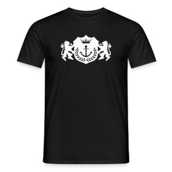 Royal Anchor Coat of Arms - Men's T-Shirt - black - Front - AI Model Male 178 light (178cm)