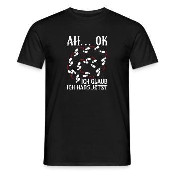 Line Dancing Cowboy Line Dancer Line Dance - Männer T-Shirt - Schwarz - Vorne - AI Model Male 178 light (178cm)