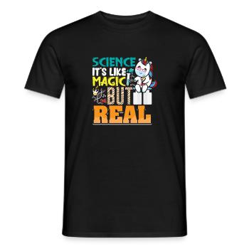Science Scientifique Chimie - T-shirt homme - noir - Devant - AI Model Male 178 light (178cm)