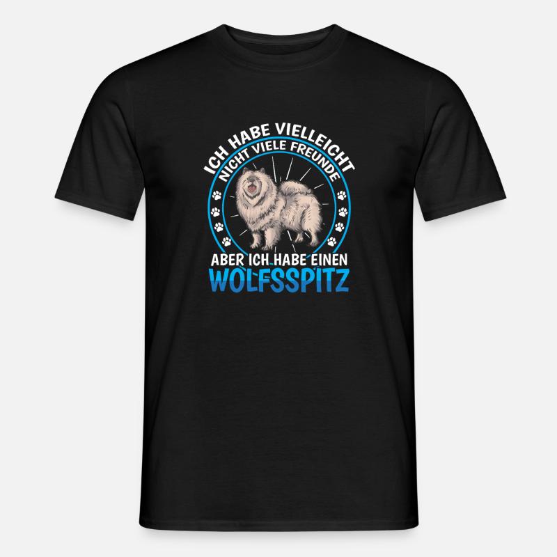 Wolfspitz est un ami allemand Wolfspitz - T-shirt homme - noir