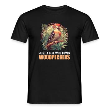 Spechte Specht - Männer T-Shirt - Schwarz - Vorne - AI Model Male 178 light (178cm)