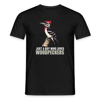 Spechte Specht - Männer T-Shirt - Schwarz - Vorne - AI Model Male 178 light (178cm)