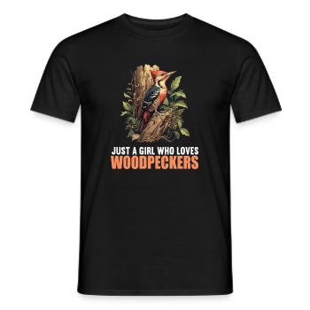 Spechte Specht - Männer T-Shirt - Schwarz - Vorne - AI Model Male 178 light (178cm)
