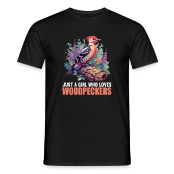 Spechte Specht - Männer T-Shirt - Schwarz - Vorne - AI Model Male 178 light (178cm)