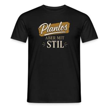 Aimless, but with style - Men's T-Shirt - black - Front - AI Model Male 178 light (178cm)