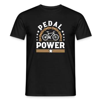 Bicycle Cyclist - Men's T-Shirt - black - Front - AI Model Male 178 light (178cm)