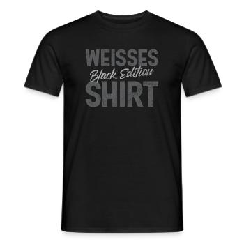 Chemise Blanche Édition Noire Drôle de Dicton - T-shirt homme - noir - Devant - AI Model Male 178 light (178cm)