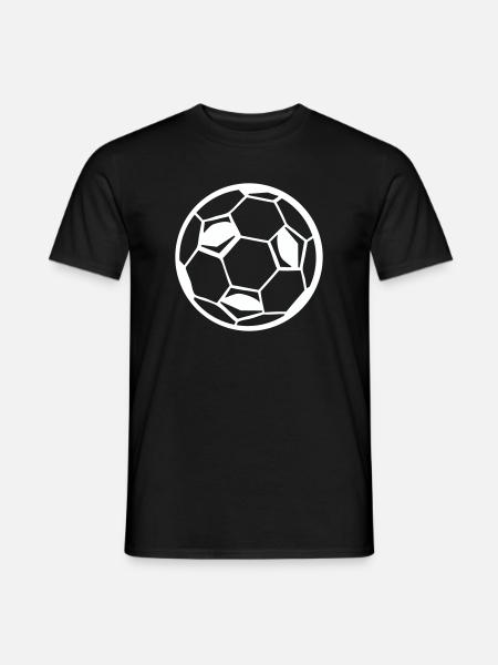 Fussball Ball Soccer - Männer T-Shirt - Schwarz