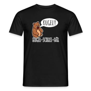 Bullet Scream Bear A bear that screams bullet! Random - Men's T-Shirt - black - Front - AI Model Male 178 light (178cm)
