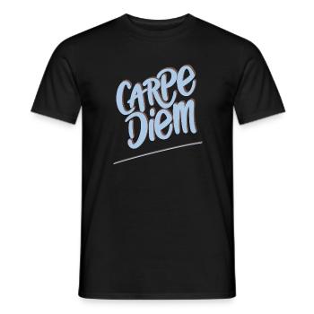 Carpe Diem - Men's T-Shirt - black - Front - AI Model Male 178 light (178cm)
