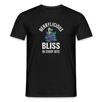 Blueberry Lustige Obst  Frucht Blaubeere Vintage - Männer T-Shirt - Schwarz - Vorne - AI Model Male 178 light (178cm)