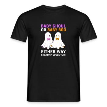 Révélation du sexe d’Halloween - T-shirt homme - noir - Devant - AI Model Male 178 light (178cm)