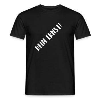 Your Ernst Diagonal Typo - Men's T-Shirt - black - Front - AI Model Male 178 light (178cm)