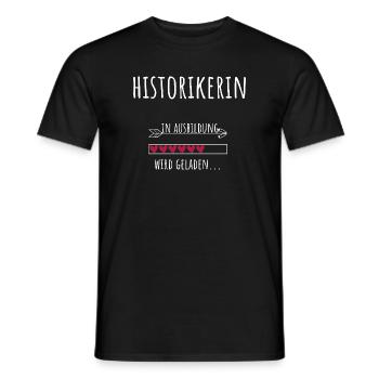 Historian Student Profession Education - Men's T-Shirt - black - Front - AI Model Male 178 light (178cm)