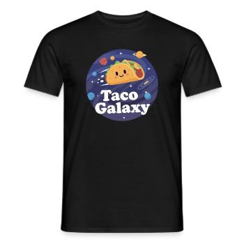 Taco Galaxy Weltraum Taco Illustration - Männer T-Shirt - Schwarz - Vorne - AI Model Male 178 light (178cm)