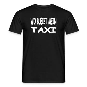 Taxi - T-shirt homme - noir - Devant - AI Model Male 178 light (178cm)