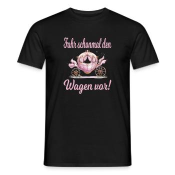  Fahr Schonmal Den Wagen Vor: Kutsche Für - Männer T-Shirt - Schwarz - Vorne - AI Model Male 178 light (178cm)