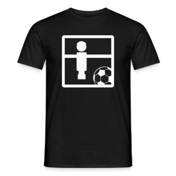 Kicker de football Fußball - T-shirt homme - noir - Devant - AI Model Male 178 light (178cm)