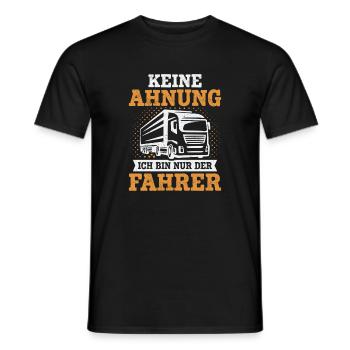 Chauffeur de camion Chauffeur de camion Chauffeur de camion - T-shirt homme - noir - Devant - AI Model Male 178 light (178cm)