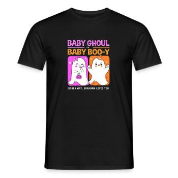 Rivelazione del genere di Halloween - T-shirt uomo - nero - Fronte - AI Model Male 178 light (178cm)