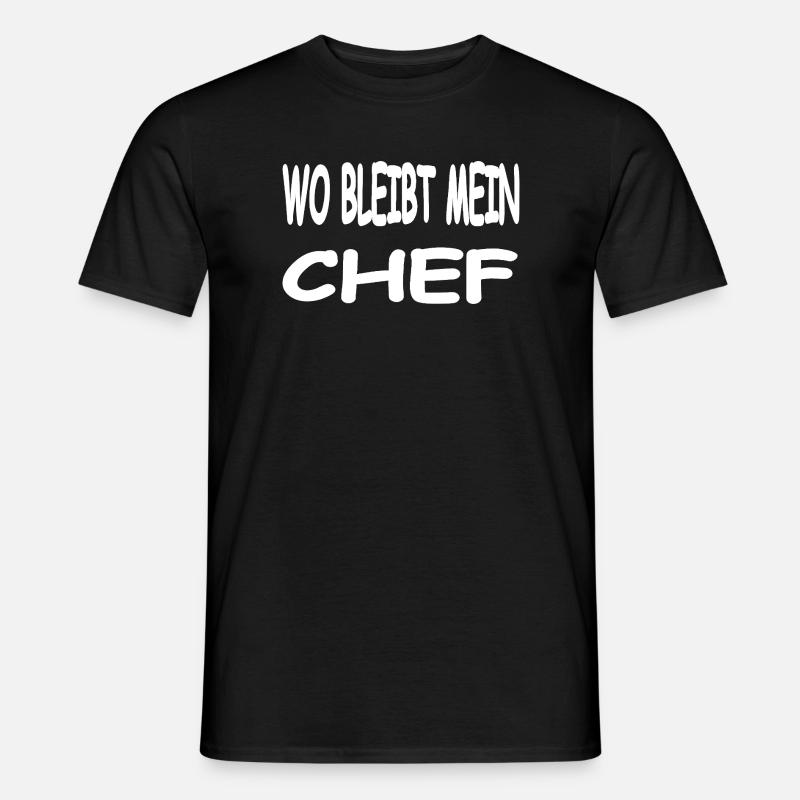 Chef - Männer T-Shirt - Schwarz