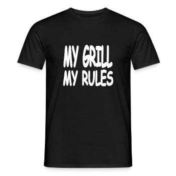 Griglia - T-shirt uomo - nero - Fronte - AI Model Male 178 light (178cm)