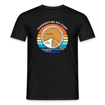 Papy Grand-père Thanksgiving Papa Père - T-shirt homme - noir - Devant - AI Model Male 178 light (178cm)