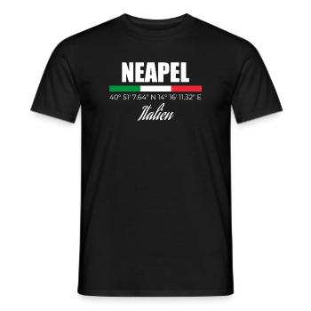 Neapel - Männer T-Shirt - Schwarz - Vorne - AI Model Male 178 light (178cm)