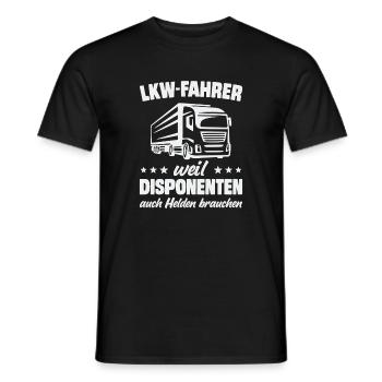 Chauffeur de camion Chauffeur de camion Chauffeur de camion - T-shirt homme - noir - Devant - AI Model Male 178 light (178cm)