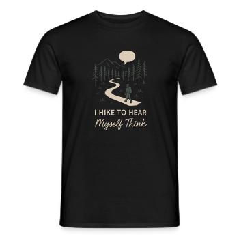 Solo Camping Introverti Campeur Calme - T-shirt homme - noir - Devant - AI Model Male 178 light (178cm)