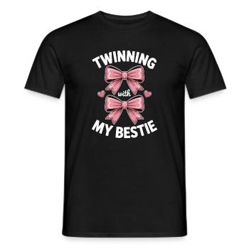 Best Friend Saying Funny Partner Look Gift - Men's T-Shirt - black - Front - AI Model Male 178 light (178cm)
