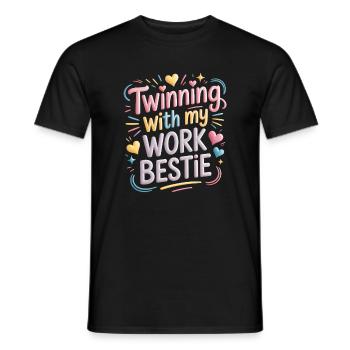 Freundin Beruf Spruch Lustiges Arbeit Job Geschenk - Männer T-Shirt - Schwarz - Vorne - AI Model Male 178 light (178cm)