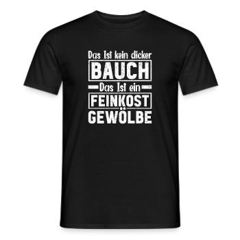 Das Ist Kein Dicker Bauch Das Ist Feinkostgewölbe - Männer T-Shirt - Schwarz - Vorne - AI Model Male 178 light (178cm)