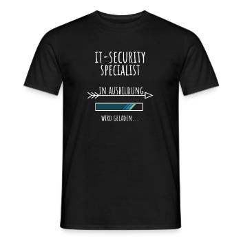 IT-Security Specialist Student Beruf Ausbildung - Männer T-Shirt - Schwarz - Vorne - AI Model Male 178 light (178cm)