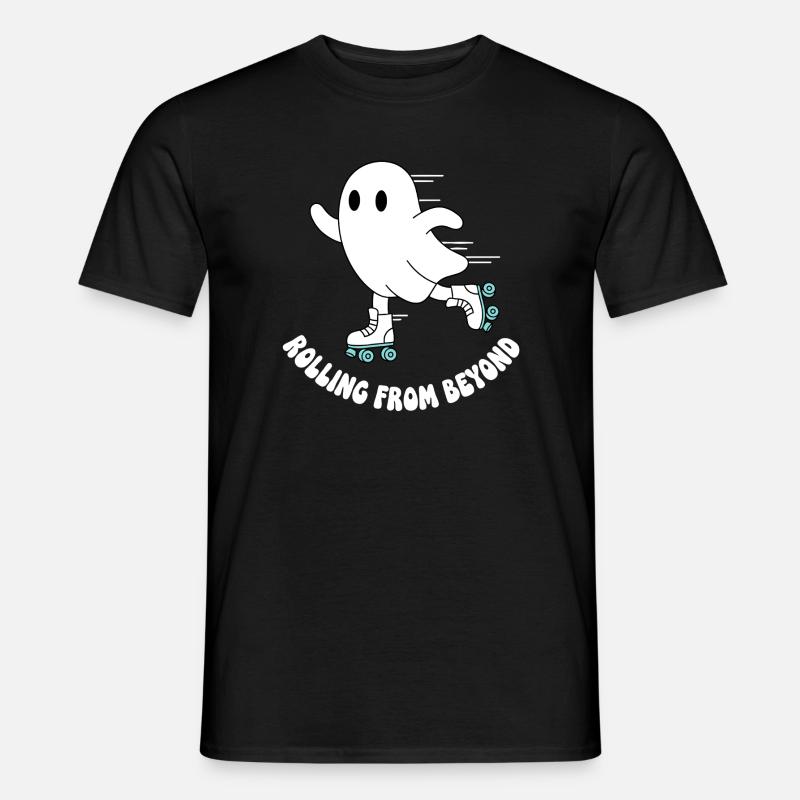 Ghost on roller skates - Men’s T-shirt - black