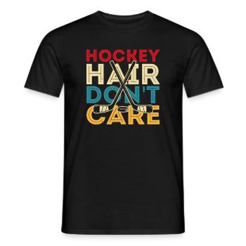 Hockey Eishockey Eishockeyspieler Geschenk - Men's T-Shirt - black - Front - AI Model Male 178 light (178cm)