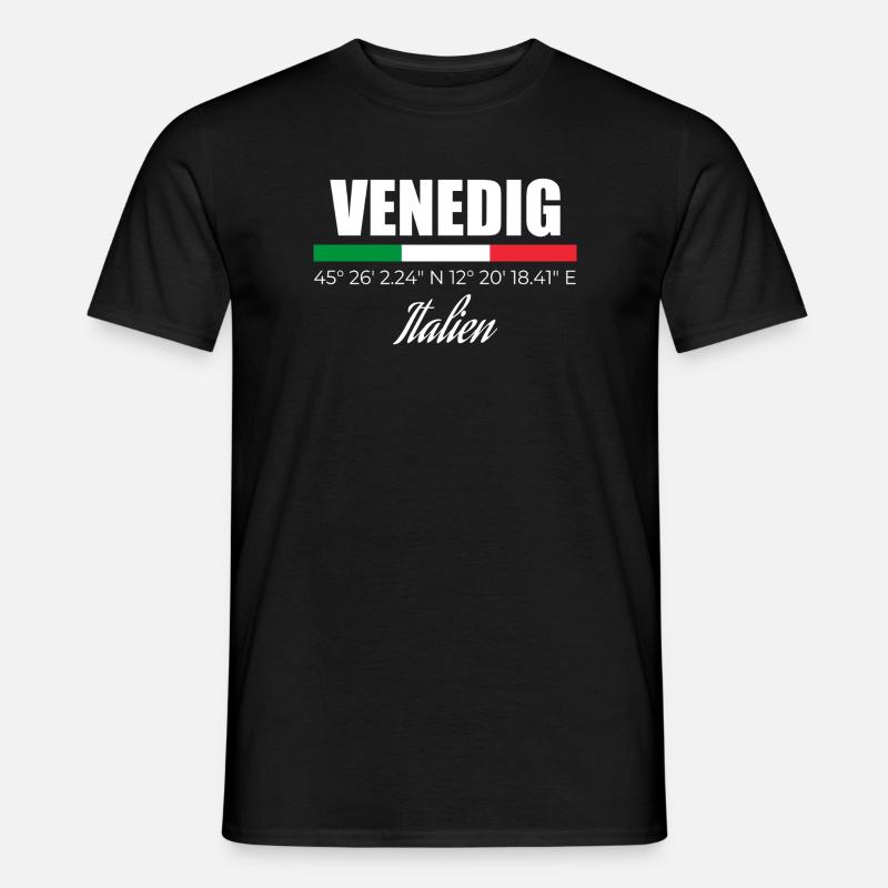 Venedig - Männer T-Shirt - Schwarz