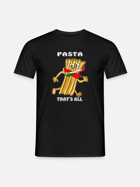 PASTA THAT'S ALL - Männer T-Shirt - Schwarz