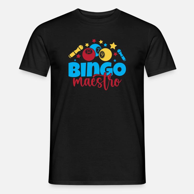 Bingo Game Maestro Bingo - Männer T-Shirt - Schwarz